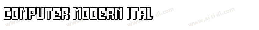 computer modern ital字体转换